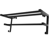Toallero para radiador seca toallas eléctrico hygge family accesorio funcional negro mate 520x204 mm, barras cuadradas