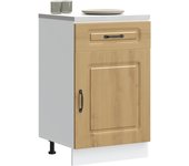Mueble de cocina kalmar de madera de ingeniería de roble artesanal