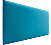 Dhome cabecero de terciopelo liso alta gama moderno cabezal tapizado cama lujo dormitorio acolchado (celeste, 105x50cm)