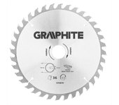 Hoja de sierra circular de grafito para madera, orificio de eje de 216 mm, dientes de 30 mm, grosor de 36, anillos de relleno de 3,2, 16/20/25 tct