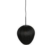 Mexlite - lámpara colgante - haloswap - negro - lino - ø 25cm - e27 - 4297zw