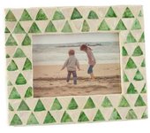 Marco de foto de 10x15 cm en madera verde 22.5x7.5x19.5 cm