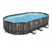Bestway piscina ovalada power steel 488x305x107 cm