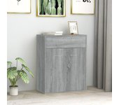 Aparador | aparador de comedor | armario de cocina de madera contrachapada gris sonoma 60x30x75 cm cfw33493
