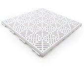Pack ahorro 24 losetas autoventiladas (2 m² aprox. - blanco) - para suelos de piscinas, terrazas, tarima, césped artificial, trasteros...