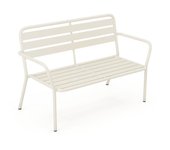 Banco de jardín de metal - beige - mirmande de mylia