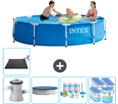 Paquete de piscina - intex - alrededor - 305x305x76 cm + accesorios cb18