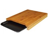 Tabla de cortar de bambú negro w.32 x h.24 cm