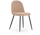Pack de 4 sillas para cocina o comedor dalila tapizado textil rosa claro, 48/80cm(alto) 49