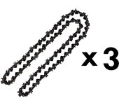 Juego de 3 cadenas de 76 eslabones para motosierra
