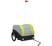 Remolque para bicicleta hierro negro y verde 45 kg cfw37233