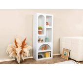 Aparador arsenio, bufé de salón, aparador de salón, despensa de cocina, 60x32h150 cm, blanco