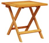 Mesa auxiliar de jardín madera maciza de acacia 40x40x40 cm