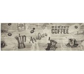Alfombra de cocina | tapete para la cocina lavable terciopelo gris café 60x180 cm cfw65231
