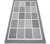 Alfombra spring 20426332 sisal cuadrícula, marco bucle - gris 200x290 cm