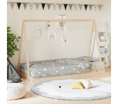 Estructura de cama infantil 90x200 cm madera maciza de pino