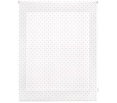 Estor enrollable premium - estor enrollable tamaño 100x250 - estor premium color blanco con motas rosas | blindecor