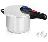 Olla súper rápida 8 litros orbegozo, ø 24cm, acero inoxidable 18/10, apta para todo tipo de fuegos. olla rápida, olla de presión