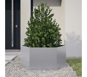 Jardinera hexagonal acero galvanizado 104x90x45 cm