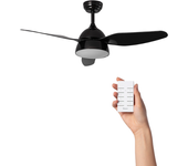 Ventilador de techo tibbe con luz – ø132cm – velocidades – mando a distancia