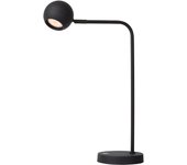 Lucide comet - lámpara de escritorio recargable - batería/acumulador - led 3 stepdim - 1x3w 2700k - negro