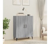 Aparador | aparador de comedor | armario de cocina de madera contrachapada gris sonoma 70x34x90 cm cfw27176