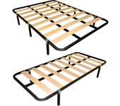 Juego somier de láminas 30x30 mm conjunto 135x190 y 90x190 cm (con patas)