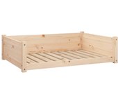 Cama para perros madera maciza de pino 95,5x65,5x28 cm