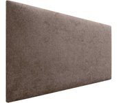 Dhome cabecero de tela aqualine liso cabeceros cabezal tapizado cama lujo (tela marrón, 110cm (camas 80/90/105))