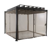 Hespéride - mosquitera para cenador de avellana flamenca - para flamenco 3 x 2 m (4 mosquiteras)