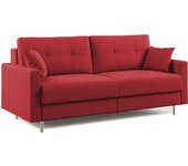 Megan sofá convertible en microfibra extraíble 188 cm (mat. 140x197) rojo