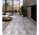 Baldosas de pvc autoadhesivas 5,21 m2 2 mm marrón cemento