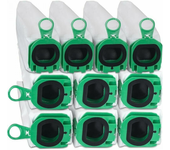 Paquete de 10 bolsas de repuesto para aspiradoras vorwerk kobold vb100 vb 100 fp100 fp 100
