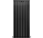 Radiadores de panel plano diseñador 1600x700mm negro mate calefacción central calefactor horizontal montaje pared para