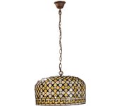 Lámpara colgante con cadena tiffany serie queen d-45cm