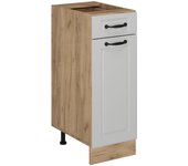 Vicco mueble bajo de cocina r-line, blanco casa de campo, 30 cm sin encimera