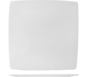 Plato cuadrado de porcelana, 27x27 cm, blanco h&h