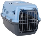 Transportin rígido para mascotas portátil gris 46x31x32cm