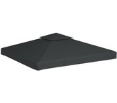 Cubierta de repuesto de cenador 310 g/m² gris oscuro 3x3 m cfw14157