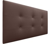 Dhome cabecero de cama acolchado capitoné 8cm de grosor. cabezal tapizado polipiel cabeceros de cama matrimonio e individual (chocolate, 105cm)