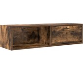 Mueble de tv | mueble de salón | mesa de tv de roble ahumado 100x31x25,5cm madera ingeniería cfw54546