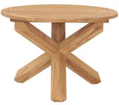 Mesa de comedor de jardín - 110x75 cm madera maciza de teca
