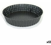 Molde para tartas quttin perforado desmontable 20 x 5 cm (12 unidades)