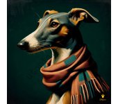 Lienzo galgo 70x70