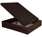 Canapé abatible relax musa 3d gran capacidad alturas 38/32 cm - 160x200 cm - wengue - altura 38 cm
