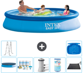 Paquete de piscina - intex - alrededor - 366x366x76 cm + accesorios a603