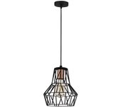 Lámpara de techo tortum-n-1055 negro metal diámetro 20x115 cm