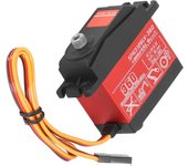 Servo digital de 26 kg, servo de motor resistente al agua con engranaje metálico completo de alto par, servo de doble eje con brazo servo para robot s