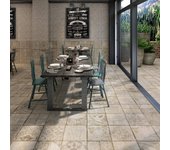 Porcelánico premium 33x33 cm interior/exterior loire mix cuadrado efecto piedra