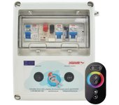 Cuadro | transformador 60w | reloj bomba 1cv | toma clorador | mando rgb
